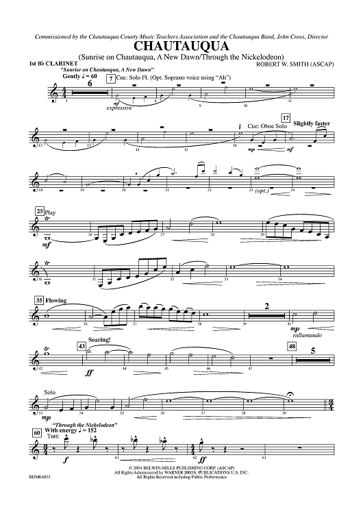 Chautauqua - Clarinet 1