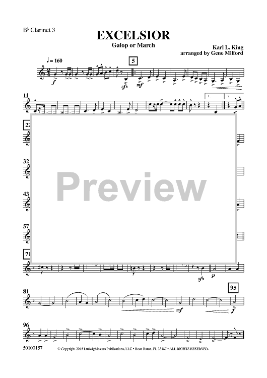 Excelsior - Clarinet 3 in Bb