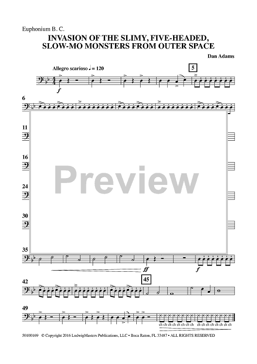 Invasion of the Slimy, Five-Headed, Slow-Mo Monsters from Outer Space - Euphonium BC