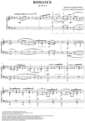 Romance, Op. 10, No. 6