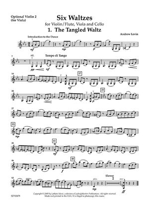 Six Waltzes for String Trio - Violin 2 (for Viola)