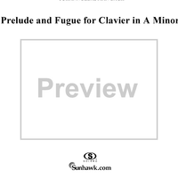Prelude and Fugue for Clavier (in A minor)