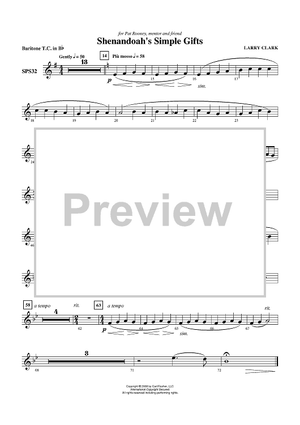 Shenandoah's Simple Gifts - Baritone TC