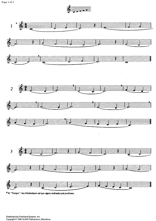 Studies for clarinet, Vol. 1 part 1 - Clarinet