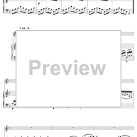 Twelve Variations in F Major - Piano Score