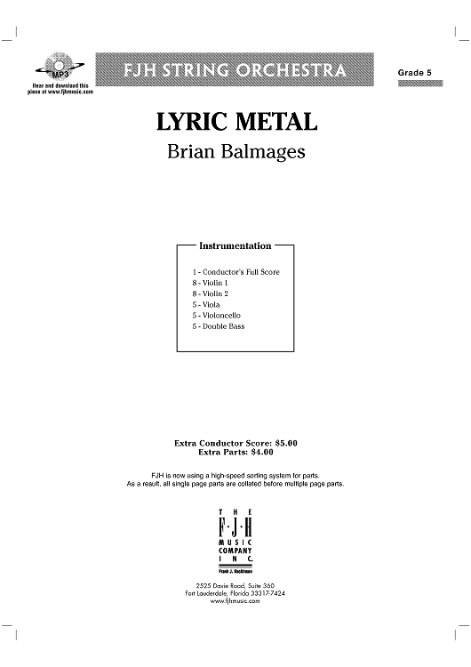 Lyric Metal - Score