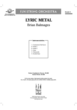 Lyric Metal - Score