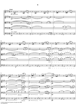 Quintet in C Major, Movement 2 - Score