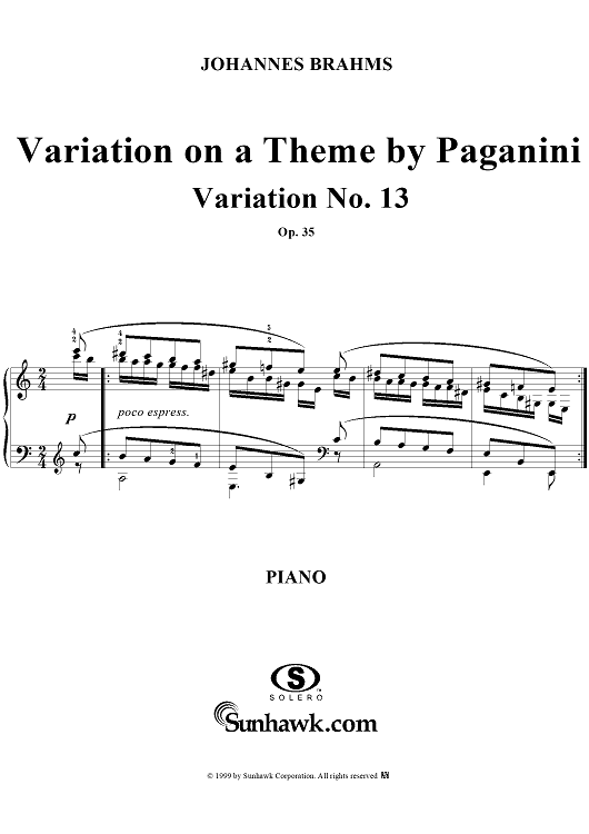 Paganini Variations, No. 13