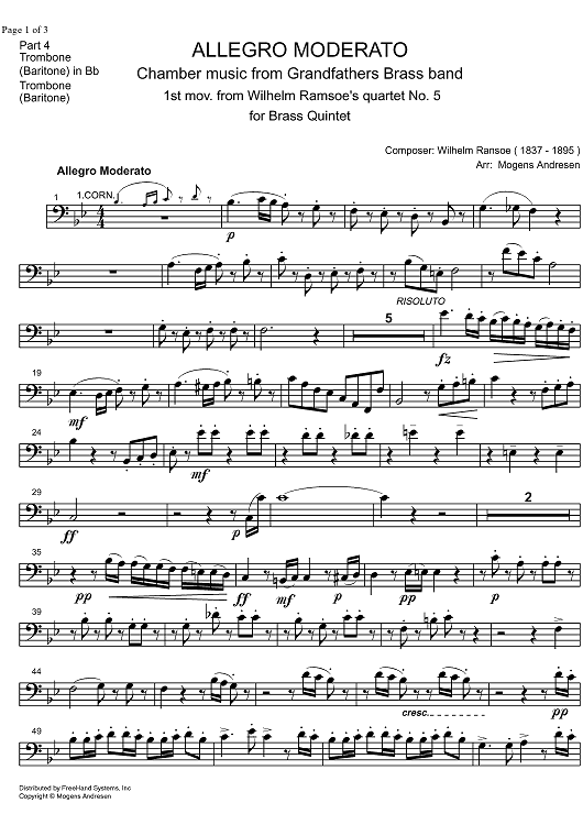 Allegro - Trombone