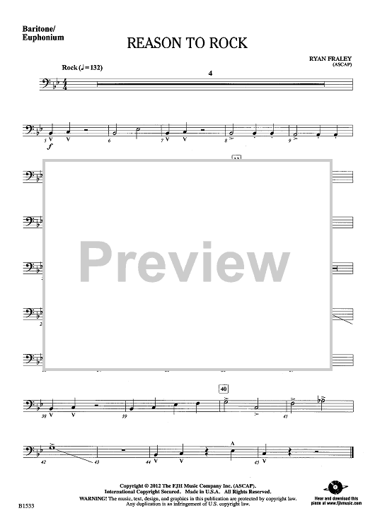 Reason To Rock - Baritone/Euphonium