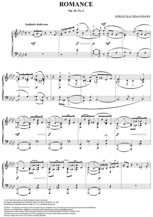 Romance, Op. 10, No. 6