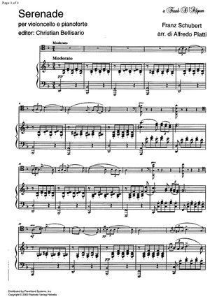 Serenade - Score