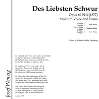 Des Liebsten Schwur Op.69 No. 4