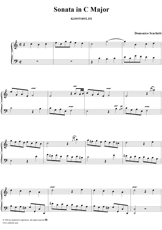 Sonata in C major, K. 339