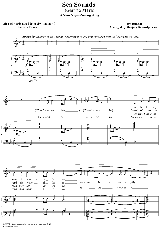 Sea Sounds, Gàir na Mara, A Slow Skye-Rowing Song