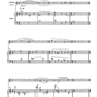 Música per a Clarinet i Piano - Score