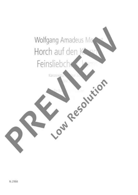 Horch auf den Klang – Feinsliebchen, komm an’s Fenster (Don Giovanni) in D major