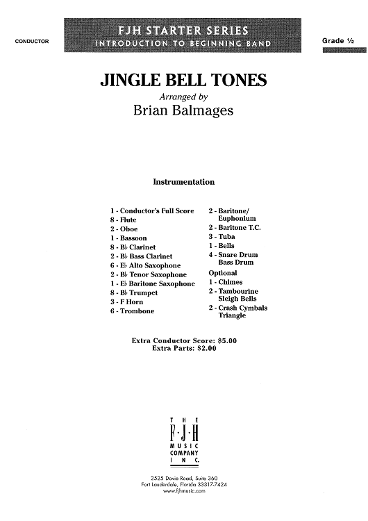 Jingle Bell Tones - Score Cover