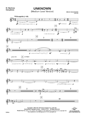 Unknown (Medium Level Version) - Eb Baritone Sax