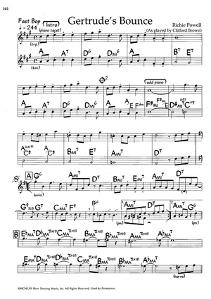 Gertrude's Bounce - Eb Instruments