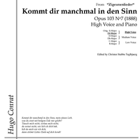 Kommt dir manchmal in den Sinn Op.103 No. 7