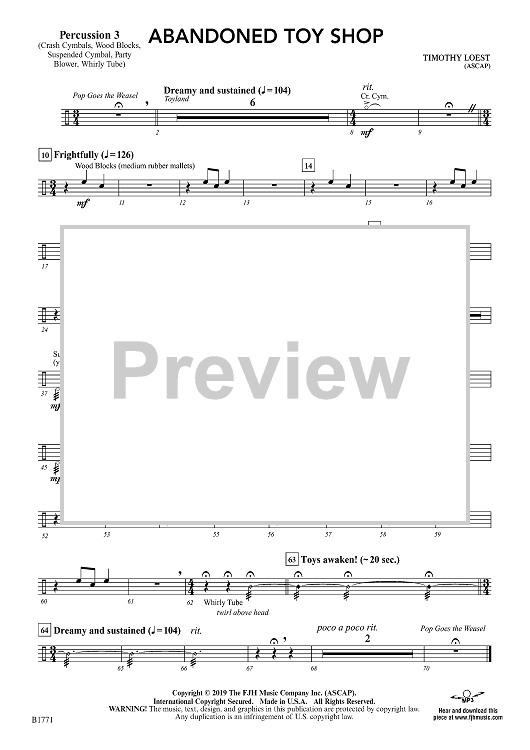 Abandoned Toy Shop - Percussion 3