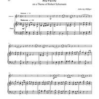 Reverie on a Theme of Robert Schumann - Piano Score