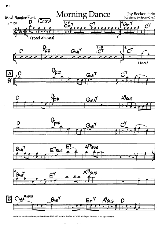 Morning Dance - Eb Instruments