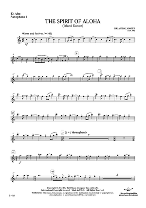 The Spirit of Aloha (Island Dance) - Eb Alto Sax 1