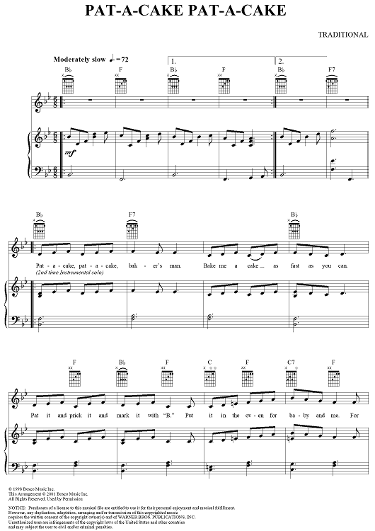 Cake (from Back To The Future: The Musical) sheet music for voice, piano or  guitar