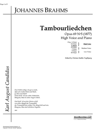 Tambourliedchen Op.69 No. 5