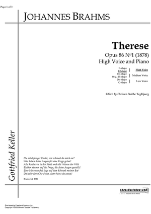 Therese Op.86 No. 1