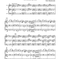 Wedding March - from A Midsummer Night's Dream - Score