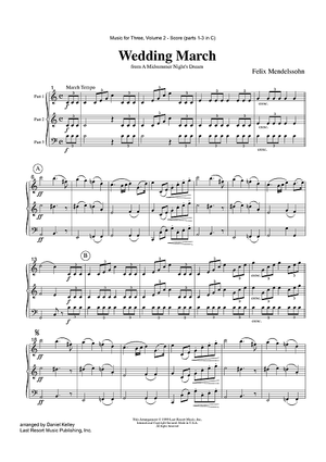 Wedding March - from A Midsummer Night's Dream - Score