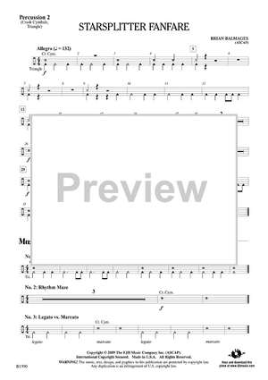 Starsplitter Fanfare - Percussion 2