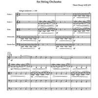 Storm at Rock Creek for String Orchestra - Score