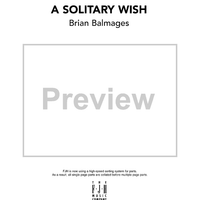 A Solitary Wish - Score