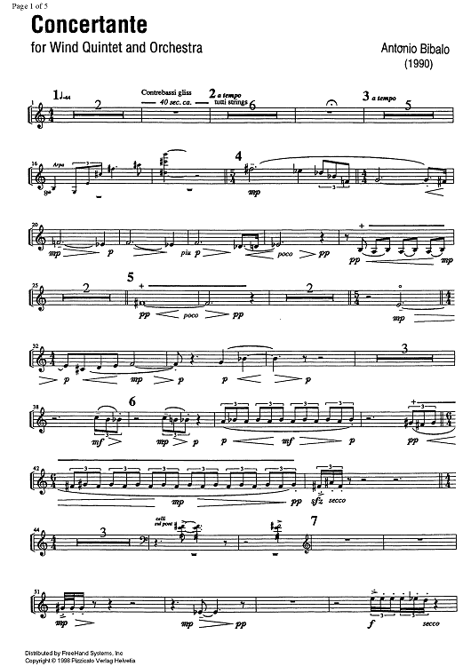 Concertante - Solo Horn