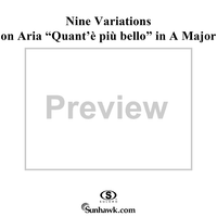 Nine Variations On Aria "Quant'è più bello", WoO 69