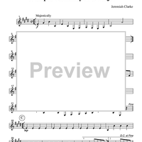 Trumpet Voluntary in D Major - Part 4 Bass Clarinet in Bb