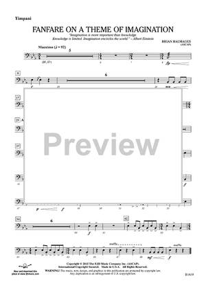 Fanfare on a Theme of Imagination - Timpani