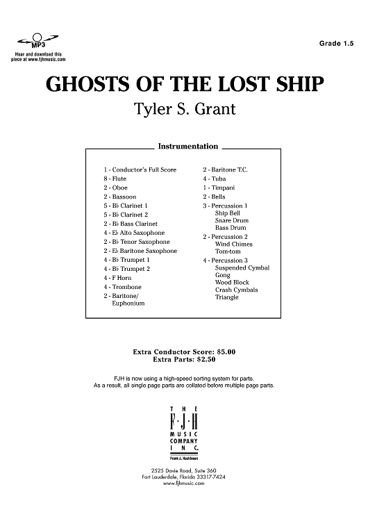 Ghosts of the Lost Ship - Score Cover