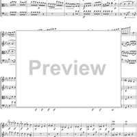 String Quartet No. 12, Movement 4 - Score