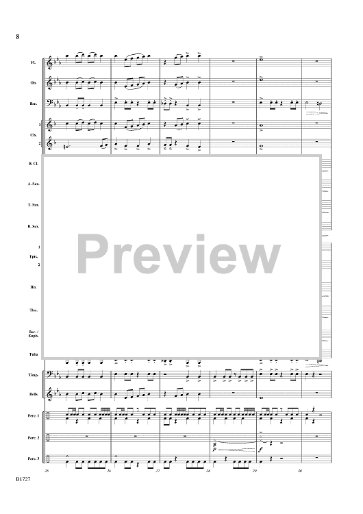 Destiny Fanfare - Score" Sheet Music for Concert Band - Sheet