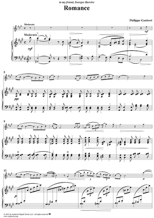 Romance - Piano Score