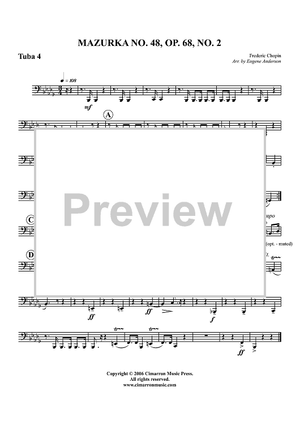 Mazurka No. 48, Op. 68, No. 2 - Tuba 4