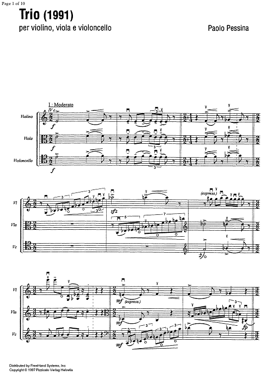 String Trio - Score