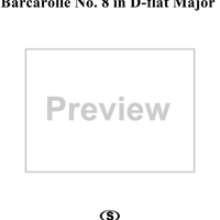 Barcarolle no. 8 in D-flat Major - op. 96