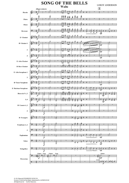 Song of the Bells - Score